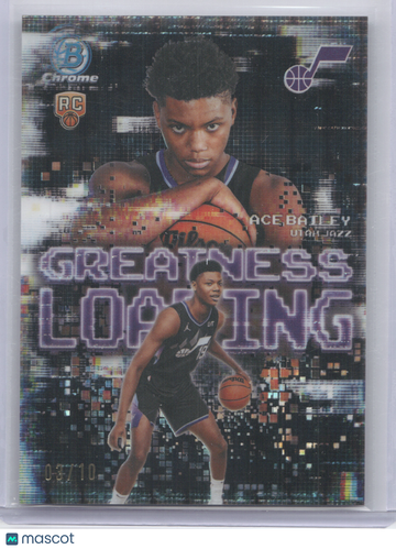 2025 Bowman Chrome Greatness Loading Ace Bailey #GL-5 Black Geometric /10 RC