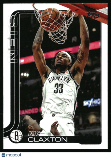 2025-26 Topps Nic Claxton #10 Brooklyn Nets