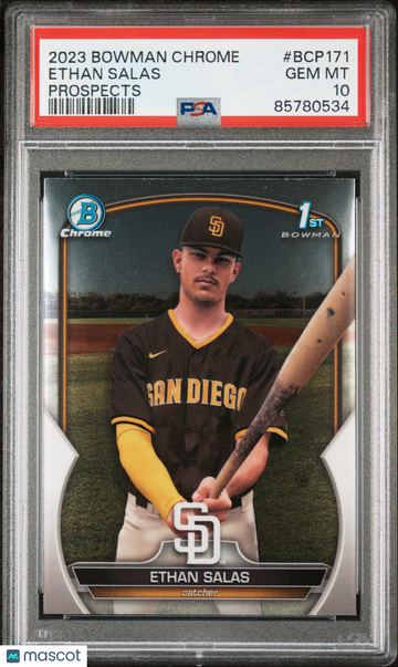 2023 Bowman Chrome Prospects Ethan Salas #BCP171 PSA 10
