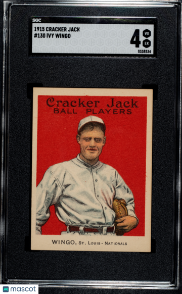 1915 Cracker Jack Ivy Wingo #130 SGC 4