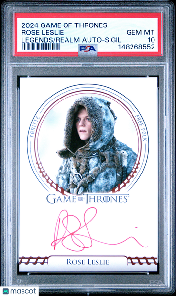 2024 Rittenhouse Game Of Thrones: Legends Of The Realm Autographs Rose Leslie PSA 10