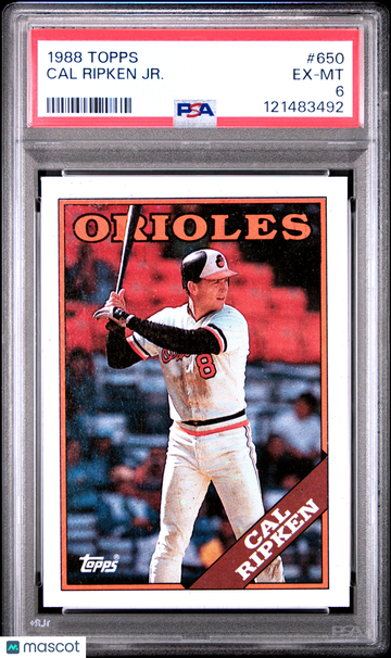 1988 Topps Cal Ripken JR. #650 PSA 6