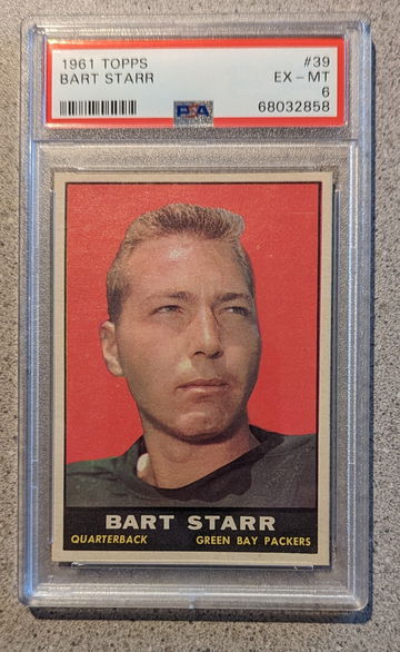 1961 Topps Bart Starr PSA 6 Centered