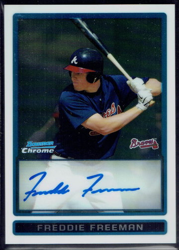 Freddie Freeman 2009 Bowman Chrome Autograph (#2)