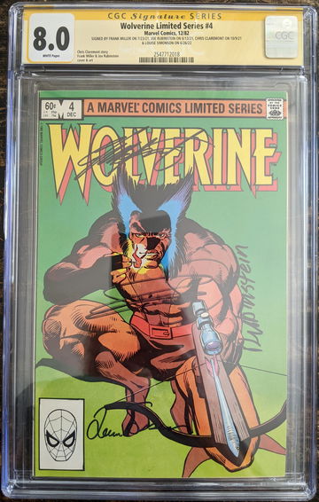 Wolverine Limited Series #4 CGC 8.0 Signature Series
