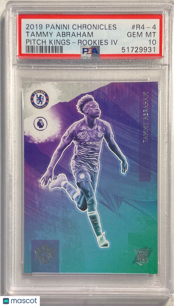 2019 Panini Chronicles Pitch Kings Tammy Abraham #R4-4 Rookies IV PSA 10
