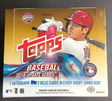 2018 Topps Update Hobby Jumbo Baseball Shohei Ohtani Acuna Soto