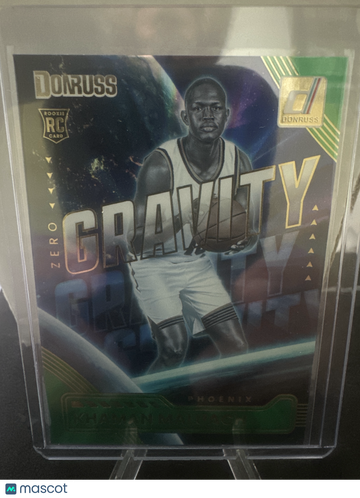 2025-26 Donruss Khaman Maluach #16 Zero Gravity Holo Green Laser RC