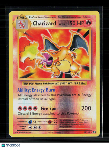 2016 Generations Charizard Holo Rare #11/108