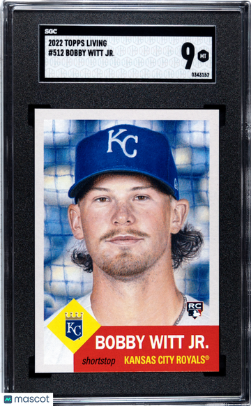 2022 Topps Living Bobby Witt JR #512 SGC 9