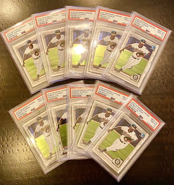 ROBERT PUASON 10x LOT 2020 BOWMAN CHROME PSA 10 GEM MINT 