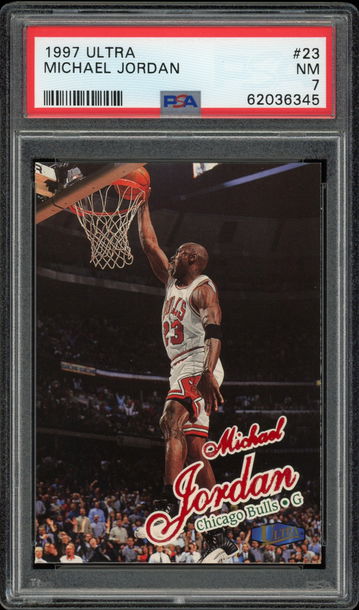 1997 ULTRA MICHAEL JORDAN #23 PSA 7