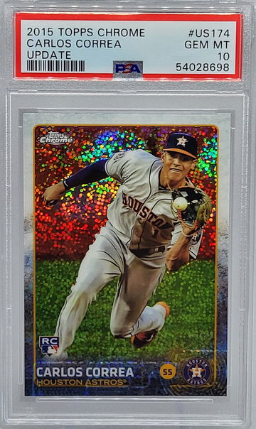 2015 Topps Chrome Update #US 174 Carlos Correa RC PSA 10 