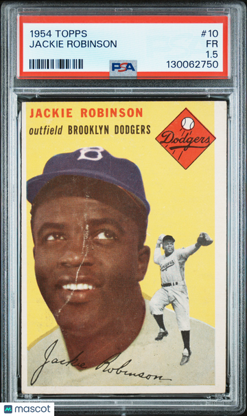 1954 Topps Jackie Robinson #10 PSA 1.5