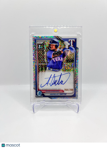 2024 ABIMELEC ORTIZ 1ST CHROME PROSPECT MINI DIAMOND REF. AUTO /100 RC