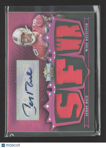2007 Topps Triple Threads Jerry Rice #TTRA-94 Triple Relic Jersey Relic