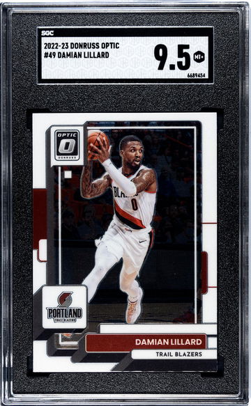 2022-23 Donruss Optic #49 Damian Lillard SGC 9.5