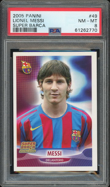 2005 Panini Super Barca Lionel Messi PSA 8 #49