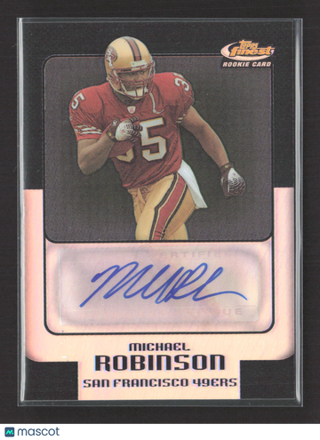 2006 Topps Finest Michael Robinson #178 Refractor Auto