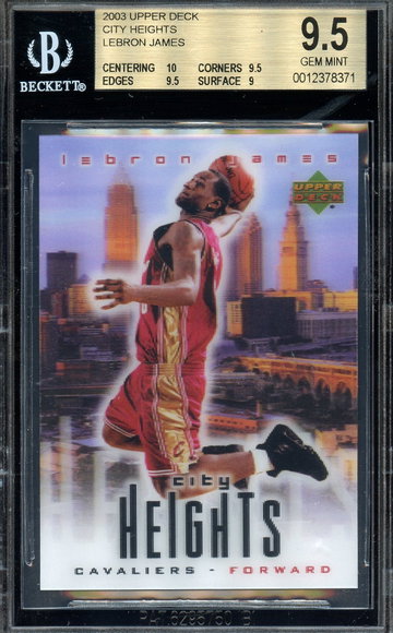 2003 Upper Deck City Heights LeBron James BGS 9.5 Rookie