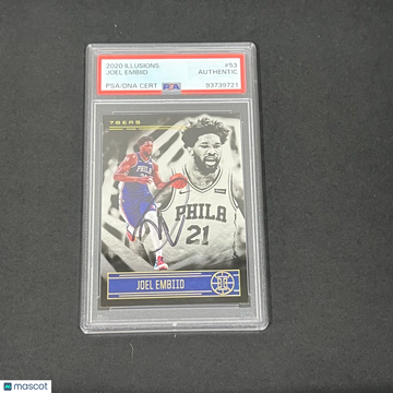 2020 Panini Illusions Joel Embiid #53 PSA A Auto A