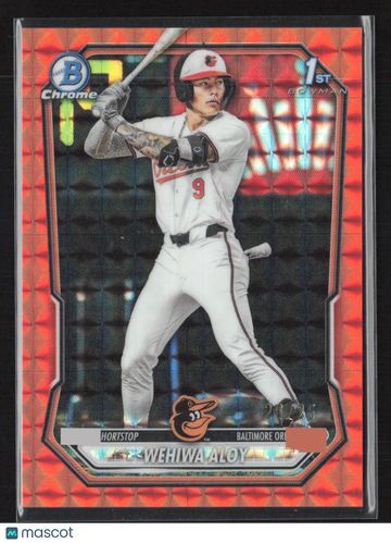 2026 Bowman Chrome Wehiwa Aloy #BCP-1 Red Mojo Refractor /22 1st Bowman