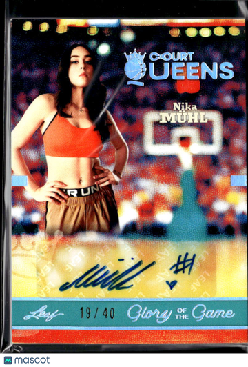 2025 Leaf Court Queens Glory of the Game Nika Mühl #CQ-NM1 /40