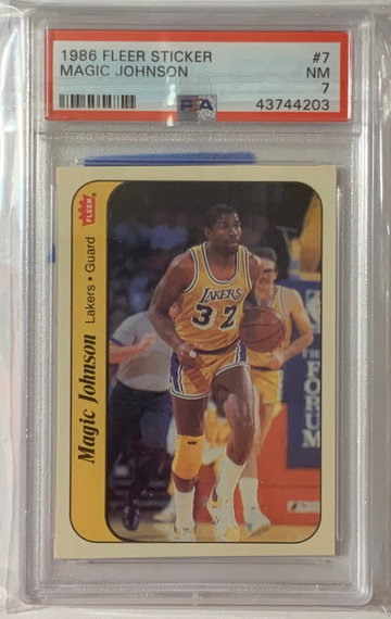 1986-87 Fleer Sticker Magic Johnson