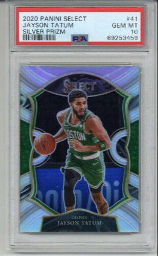 2020 PANINI SELECT SILVER PRIZM JAYSON TATUM BOSTON CELTICS PSA 10 LOW POP