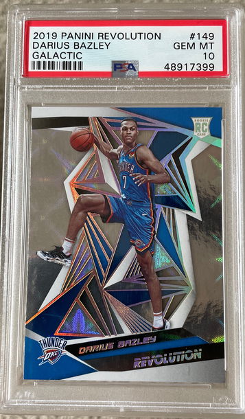 2019 Panini Revolution Darius Bazley GALACTIC 💥 PSA 10 RC