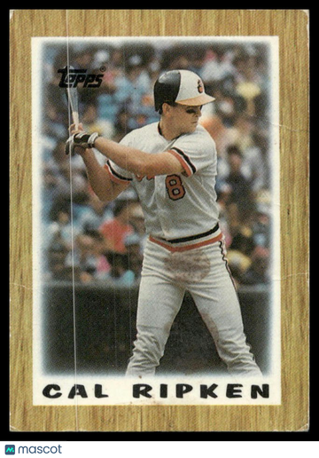 1987 Topps Major League Leaders Minis Cal Ripken #40