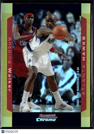 2004 Bowman Chrome Antoine Walker #81 Gold Refractor