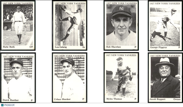 1975 1927 New York Yankees Near Complete Set 27/30 Lou Gehrig included Babe Ruth