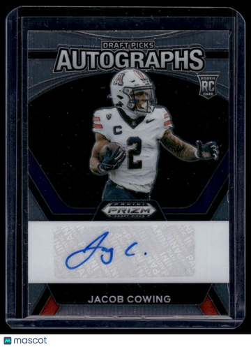 2024 Panini Prizm Draft Picks Jacob Cowing #DPA-JCG Draft Picks Autographs AU