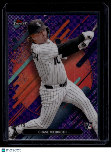 2025 Finest Chase Meidroth #220 Purple Checkerboard RC SN