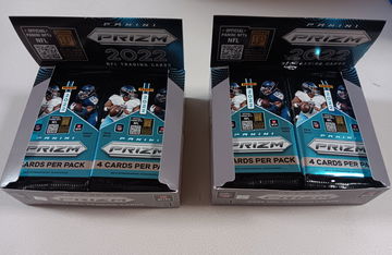 Lot of 2 2022 Prizm football retail boxes 24 original packs per box