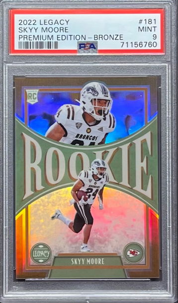 2022 Legacy Bronze Skyy Moore rookie PSA 9 