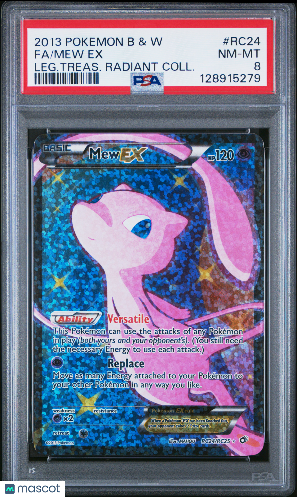 2013 Pokemon Black & White: Legendary Treasures Mew EX Radiant