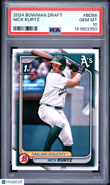 2024 Bowman Draft Nick Kurtz #BD56 PSA 10