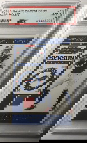 2019 Panini Contenders Josh Allen #3  PSA 9 2nd Year Card