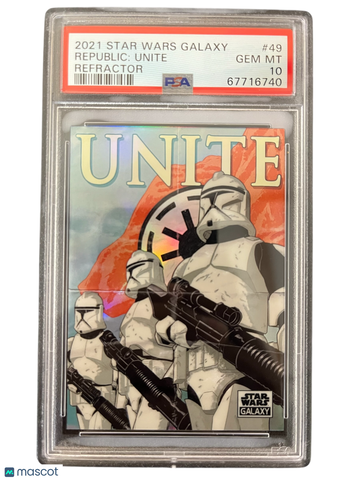 2021 Topps Chrome Star Wars Galaxy Republic: Unite #49 PSA 10