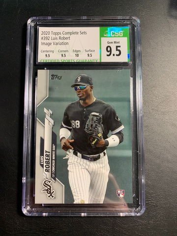 Luis Robert 2020 Topps Complete Sets Rookie CSG 9.5