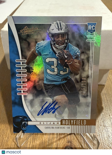 2019 Panini Absolute Elijah Holyfield #147 Signature Rookies Spectrum SN AU RC