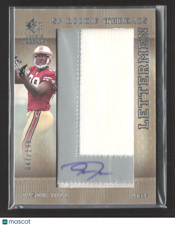 2007 Upper Deck SP Rookie Threads Lettermen Jason Hill #152 /199 Manufactured Patch