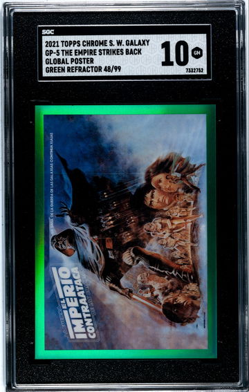 2021 Topps Chrome Global Poster Green Refractor 48/99