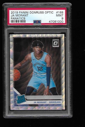 2019 Donruss Optic Fanatics JA Morant PSA 9