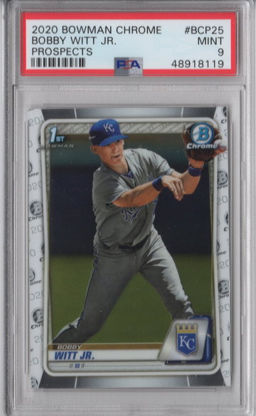 2020 Bowman Chrome Bobby Witt Jr. PSA 9