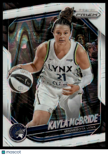 2025 Panini Prizm WNBA Kayla McBride #45 White Seismic Prizms