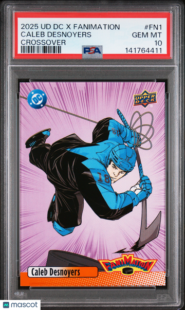 2025 Upper Deck DC X Fanimation Crossover Caleb Desnoyers #FN1 Rookie PSA 10