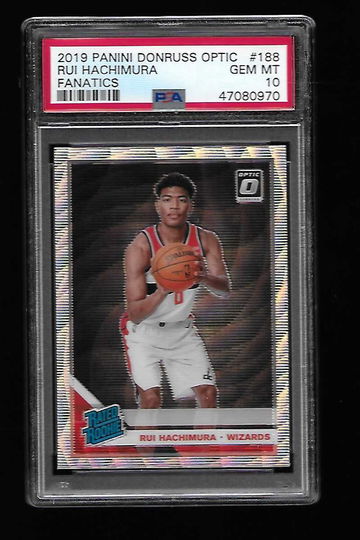 2019 Donruss Optic Fanatics Rui Hachimura PSA 10